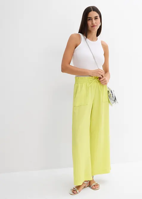 Pantaloni culotte in misto lyocell fluente, bonprix
