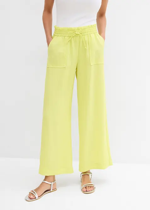 Pantaloni culotte in misto lyocell fluente, bonprix