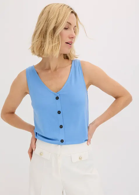 Top con bottoni, bonprix