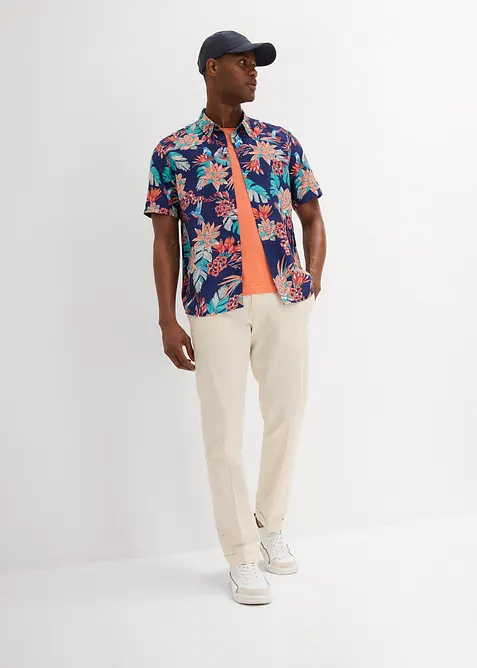 Camicia a maniche corte in viscosa, bonprix