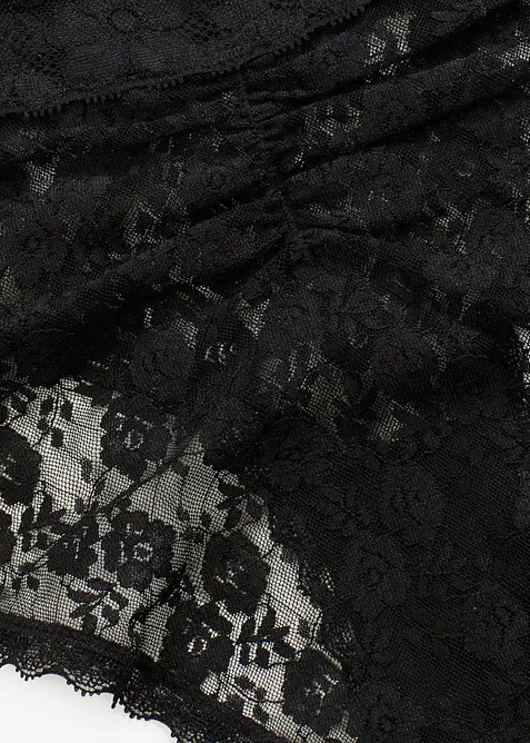 Panty in pizzo con arricciatura (pacco da 4), bonprix