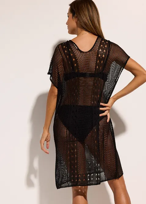 Copricostume in viscosa fluente effetto uncinetto, bonprix