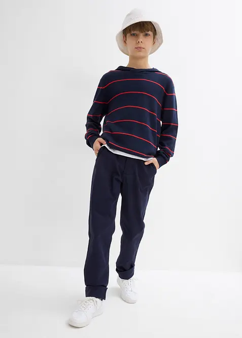 Pantaloni chino in tessuto elasticizzato slim fit, straight, bonprix