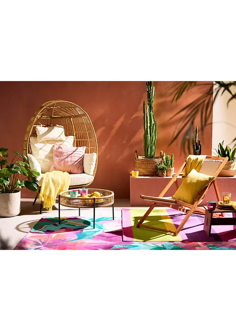 Tappeto da interno ed esterno con motivo floreale, bonprix