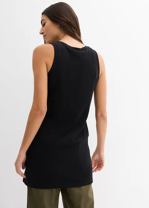 Top lungo in puro cotone biologico (pacco da 2), bonprix