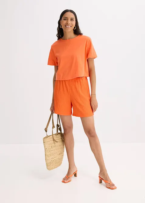 Shorts in jersey di crêpe leggero, bonprix