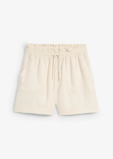 Shorts paper bag in misto lyocell fluente, bonprix