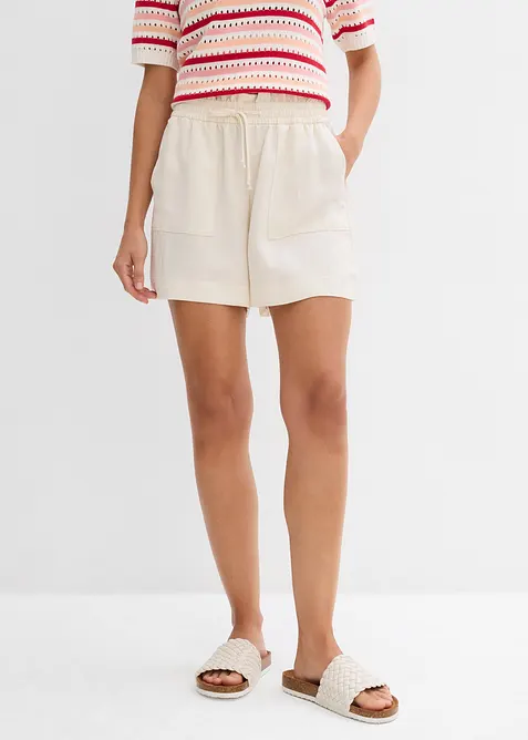 Shorts paper bag in misto lyocell fluente, bonprix