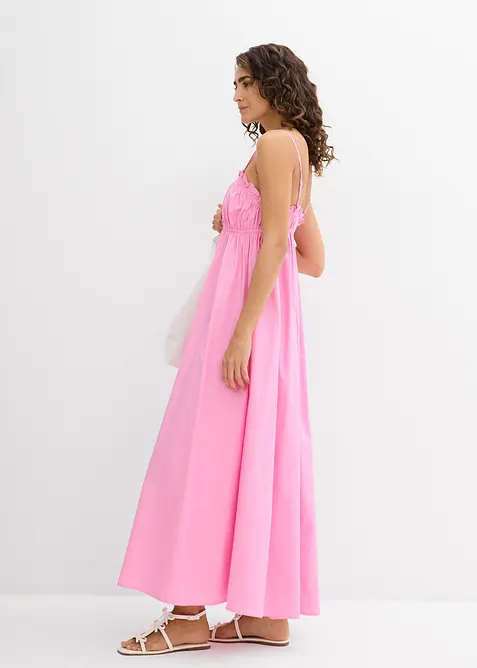 Abito lungo con spalline in puro cotone biologico, bonprix