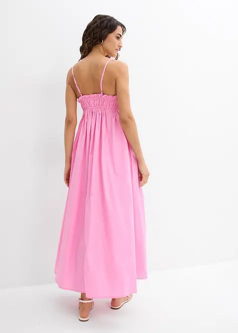 Abito lungo con spalline in puro cotone biologico, bonprix