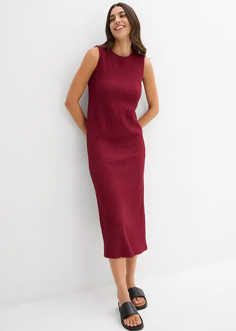 Abito in jersey di cr&ecirc;pe stropicciato, bonprix