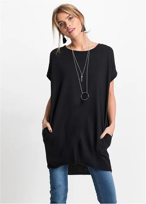 Maglia lunga in puro cotone, bonprix