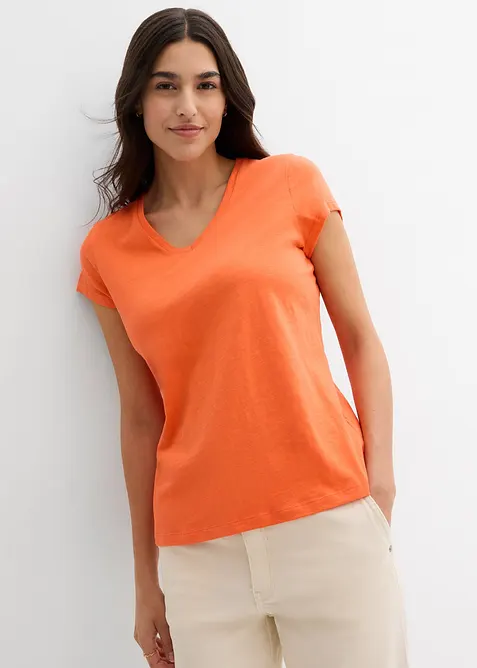 T-shirt in puro cotone biologico (pacco da 2), bonprix