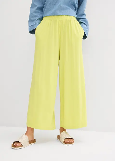 Pantaloni culotte in viscosa fluente, bonprix