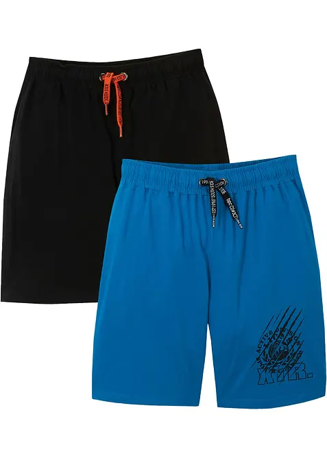 Pantaloni corti di jersey con cotone biologico (pacco da 2), bonprix