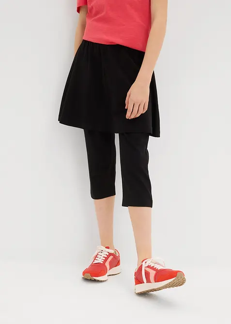 Leggings a pinocchietto con gonna integrata, bonprix