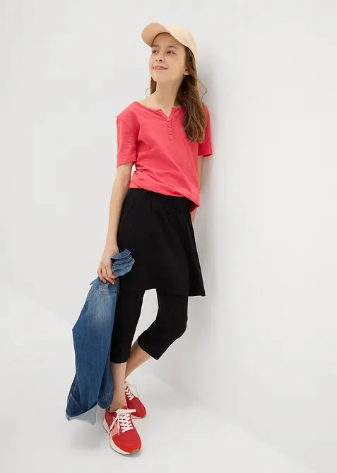 Leggings a pinocchietto con gonna integrata, bonprix