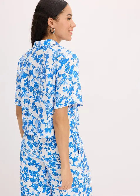 Camicetta a maniche corte in misto viscosa morbido, bonprix