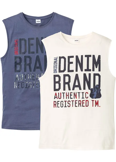 Canotta in puro cotone (pacco da 2), bonprix