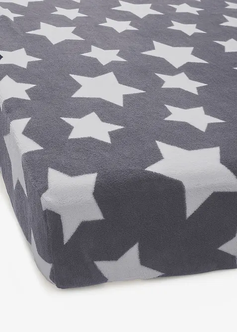 Lenzuolo con angoli tocco cachemire con stelle, bonprix