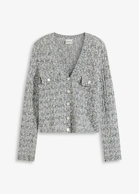 Cardigan in maglia bouclé, bonprix