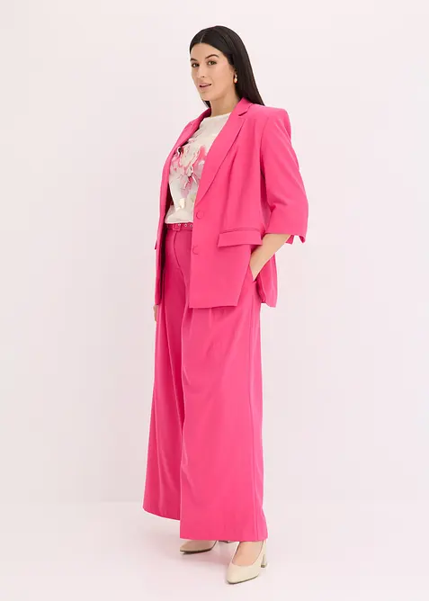 Maglia con inserto in satin, bonprix