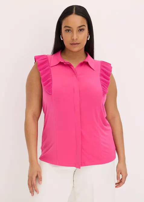 Maglia con volant, bonprix