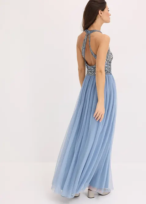 Abito lungo con paillettes, bonprix