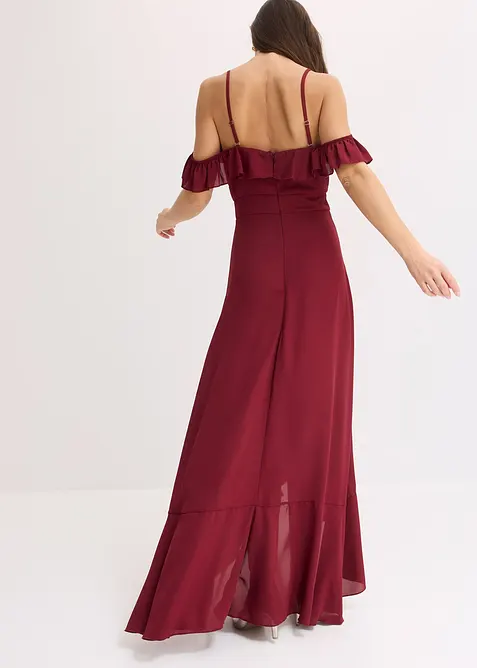 Abito a spalle scoperte con volant, bonprix