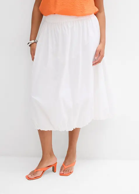 Gonna a palloncino in puro cotone, bonprix