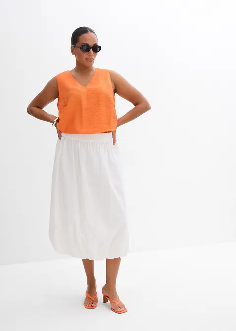 Gonna a palloncino in puro cotone, bonprix