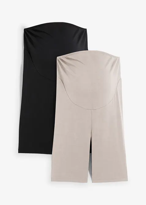 Pantaloncini prémaman in cotone biologico (pacco da 2), bonprix