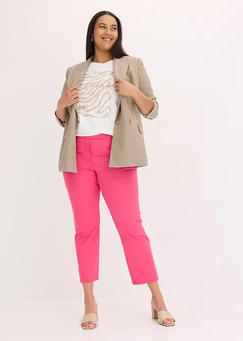 Pantaloni cropped elasticizzati, bonprix