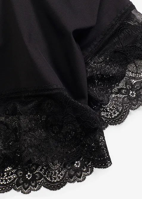 Pantaloncini anti sfregamento in poliammide rinfrescante con gambe in pizzo, bonprix