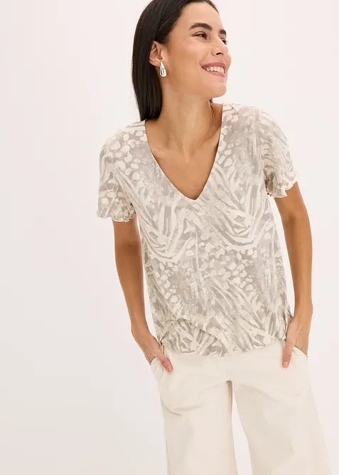 Maglia con fondo elasticizzato, bonprix