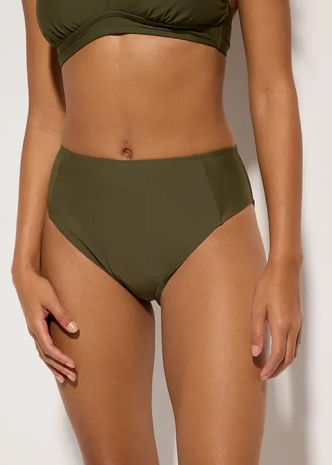 Slip per bikini sgambati a vita alta, bonprix