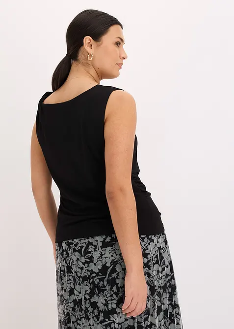 Top in jersey con dettaglio attorcigliato, bonprix