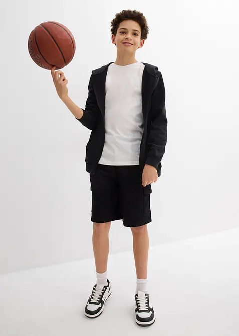 Bermuda in felpa di puro cotone biologico con tasconi, bonprix