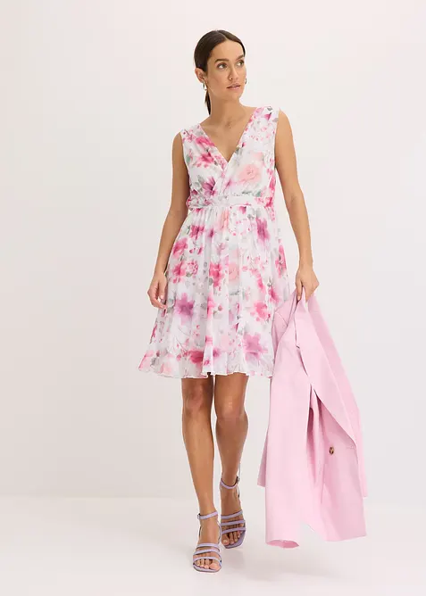 Abito in mesh con fantasia, bonprix