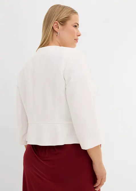 Blazer prémaman corto in satin, bonprix