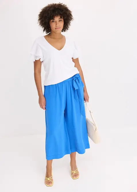 Maglia con volant, bonprix