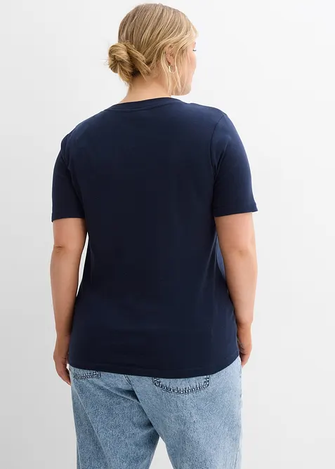 Maglia pr&eacute;maman a coste in puro cotone biologico (pacco da 2), bonprix