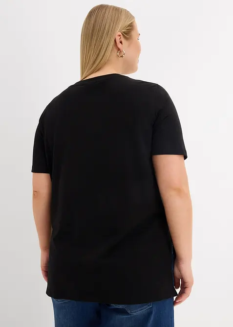 Maglia pr&eacute;maman / da allattamento in cotone biologico con spacchetti laterali, bonprix