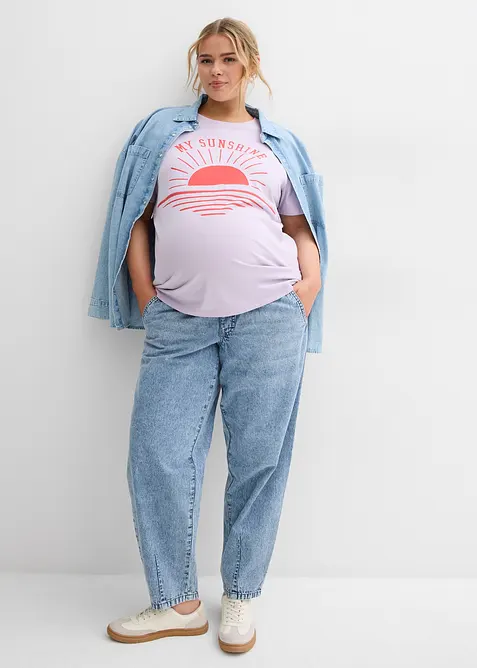 Maglia pr&eacute;maman / da allattamento in cotone biologico, bonprix