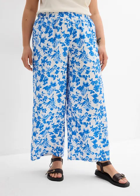 Pantaloni culotte in misto viscosa fluente, bonprix