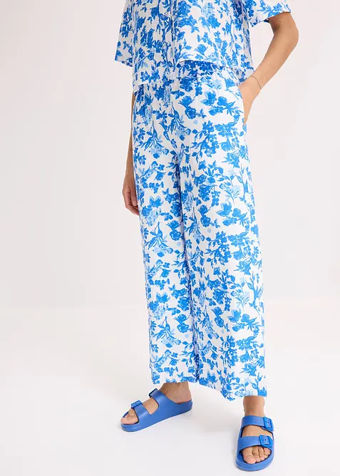 Pantaloni culotte in misto viscosa fluente, bonprix