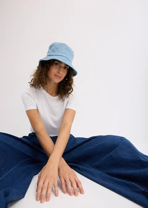Cappello in denim di cotone, bonprix