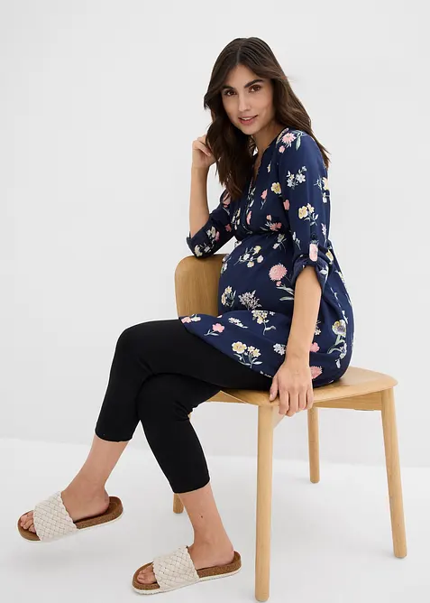 Abito chemisier pr&eacute;maman / da allattamento in viscosa, bonprix