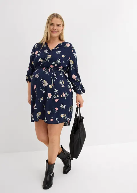 Abito chemisier pr&eacute;maman / da allattamento in viscosa, bonprix