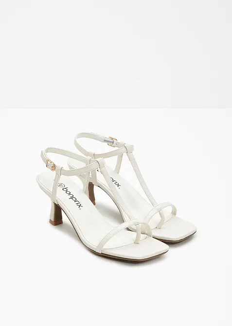 Sandali con tacco e cinturino, bonprix